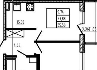 Продаю 2-ком. квартиру, 33.9 м2, Сертолово