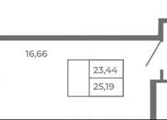 Продаю квартиру студию, 23.4 м2, Сертолово, Златоглавая улица, 2к3