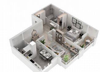 Продажа 2-ком. квартиры, 60.6 м2, Крым