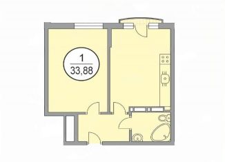 Продажа однокомнатной квартиры, 34 м2, Сочи, микрорайон КСМ, Краснодонская улица, 46