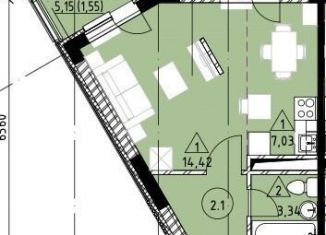 Продам квартиру студию, 35 м2, Московская область