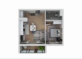 Продаю 1-ком. квартиру, 43 м2, Миасс