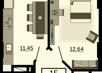 1-ком. квартира на продажу, 39.3 м2, Ростов-на-Дону, улица 23-я Линия, 54с4