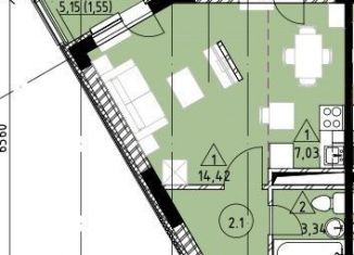 Продам квартиру студию, 35 м2, Московская область