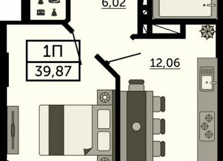 Продается однокомнатная квартира, 38.2 м2, Ростов-на-Дону, улица 23-я Линия, 54с4, ЖК Город у Реки