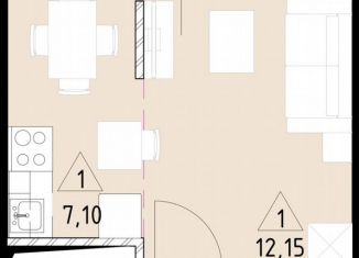 Продам квартиру студию, 29.1 м2, Московская область