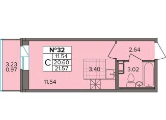 Продаю квартиру студию, 20.6 м2, деревня Новое Девяткино, Лесная улица, 19