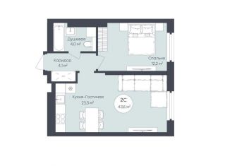 Продаю однокомнатную квартиру, 44 м2, Республика Башкортостан