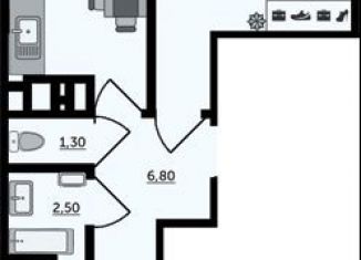 Продаю двухкомнатную квартиру, 57.6 м2, Ростов-на-Дону, Раздорская улица, 2Ас1