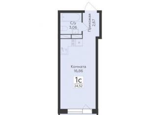 Квартира на продажу студия, 24.5 м2, Воронеж