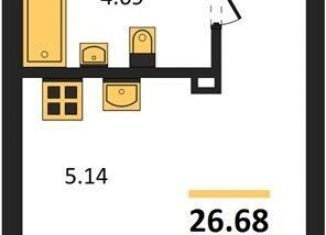 Продажа квартиры студии, 26.7 м2, Екатеринбург, Ленинский район