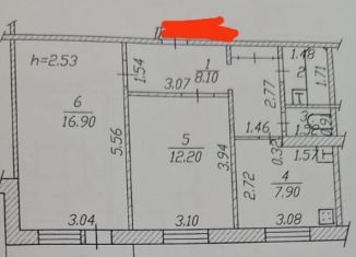 Продаю 2-комнатную квартиру, 49.7 м2, Чебоксары, улица 324-й Стрелковой Дивизии, 14