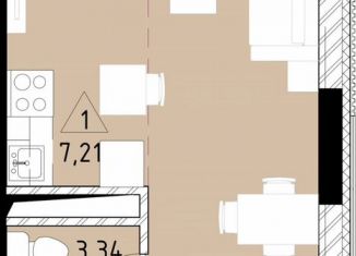 Квартира на продажу студия, 31 м2, Московская область