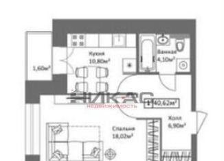 Продается однокомнатная квартира, 39.8 м2, Ярославль, Старая Костромская улица, 6