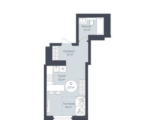 Продается квартира студия, 27.1 м2, Республика Башкортостан