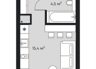 Продам квартиру студию, 23.5 м2, Тюмень
