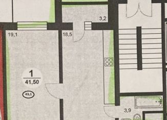 Продается 1-комнатная квартира, 41.5 м2, Челябинск, улица Университетская Набережная, 87