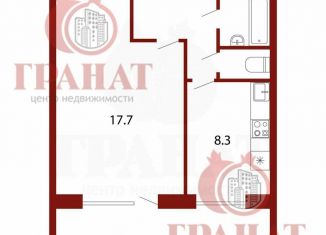 Продажа 1-комнатной квартиры, 34.4 м2, Асбест, Заводская улица, 39/1