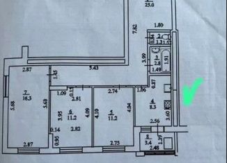 Продается трехкомнатная квартира, 78 м2, Республика Башкортостан, бульвар Назара Наджми, 11