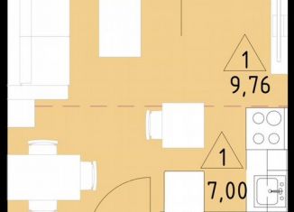 Квартира на продажу студия, 25.4 м2, Московская область