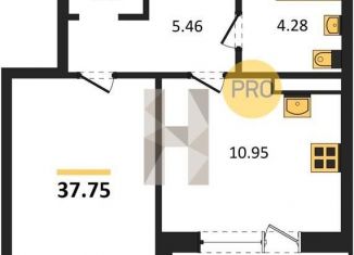 Продажа 1-комнатной квартиры, 37.8 м2, Воронеж, улица Матросова, 64А