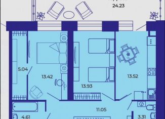Продаю 2-комнатную квартиру, 72.5 м2, Брянск, улица Комарова, 47а