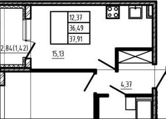 Продаю двухкомнатную квартиру, 36.5 м2, Сертолово, Златоглавая улица, 2к2