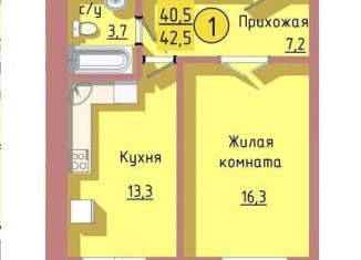 Продается однокомнатная квартира, 42.5 м2, Благовещенск