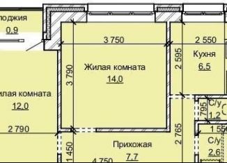 Продается двухкомнатная квартира, 44.9 м2, Барнаул