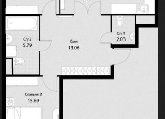 2-комнатная квартира на продажу, 77.8 м2, Москва, Тайнинская улица, 9к1, Лосиноостровский район