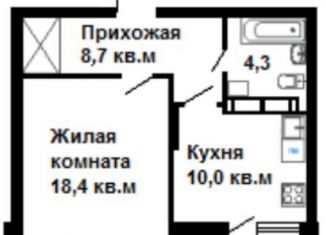 1-комнатная квартира на продажу, 43.1 м2, Нижний Новгород, метро Буревестник