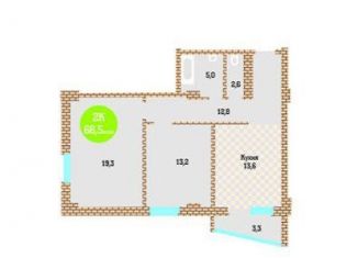 Продажа 2-комнатной квартиры, 68 м2, Тюмень, Заречный проезд, 39А, ЖК Ривьера