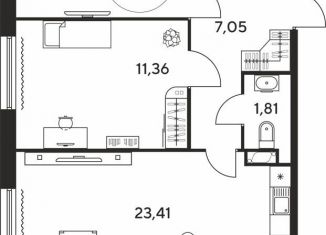 Продается трехкомнатная квартира, 65.2 м2, Ростов-на-Дону, проспект Сиверса, 26, Ленинский район