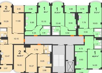 Продам 1-ком. квартиру, 38 м2, поселок Верхнетемерницкий, Атмосферный переулок, 14