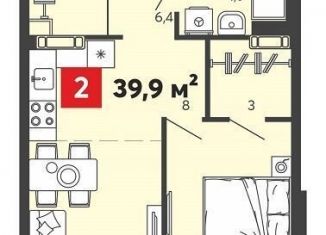Продаю 2-комнатную квартиру, 39.9 м2, Пензенская область