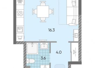 Продается квартира студия, 23.9 м2, Москва, метро Солнцево, жилой комплекс Лучи, к15