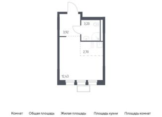 Продам квартиру студию, 22.3 м2, Московская область, жилой комплекс Квартал Ивакино, к3