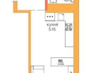 Квартира на продажу студия, 34 м2, Иркутск, Пулковский переулок, 30, ЖК Пулковский