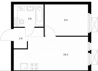 Продам 1-ком. квартиру, 32.1 м2, Москва, жилой комплекс Митинский Лес, 2.2