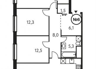 Продажа 3-ком. квартиры, 92.3 м2, Москва, Винницкая улица, 8к2