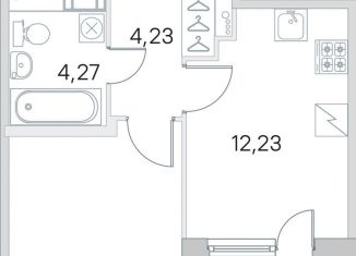 Продается 1-ком. квартира, 34.5 м2, посёлок Шушары