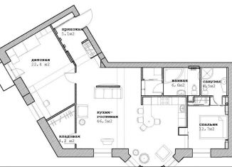 Аренда 3-комнатной квартиры, 112 м2, Новосибирск, Красный проспект