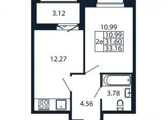 Продажа 1-ком. квартиры, 34.7 м2, Ленинградская область