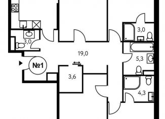 Продам 4-комнатную квартиру, 133.3 м2, Москва, Винницкая улица, 8к4