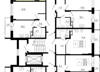 Продается 2-ком. квартира, 46.3 м2, Ленинградская область, Рождественская улица, 2