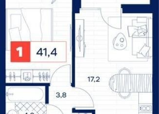 Продается однокомнатная квартира, 41.4 м2, Тюмень, Пышминская улица, 216А