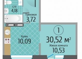 Продам однокомнатную квартиру, 30.5 м2, Новосибирская область