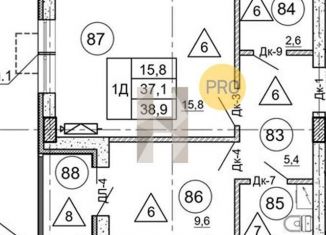 Продам 1-комнатную квартиру, 38.9 м2, Воронеж, Центральный район, улица Загоровского, 9/2