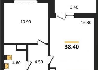 Продам 1-ком. квартиру, 38.4 м2, Воронеж, улица Шишкова, 140Б/6, Центральный район