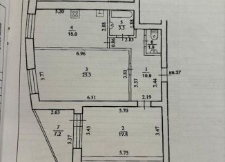 Продается двухкомнатная квартира, 79.8 м2, Уфа, Революционная улица, 34/1